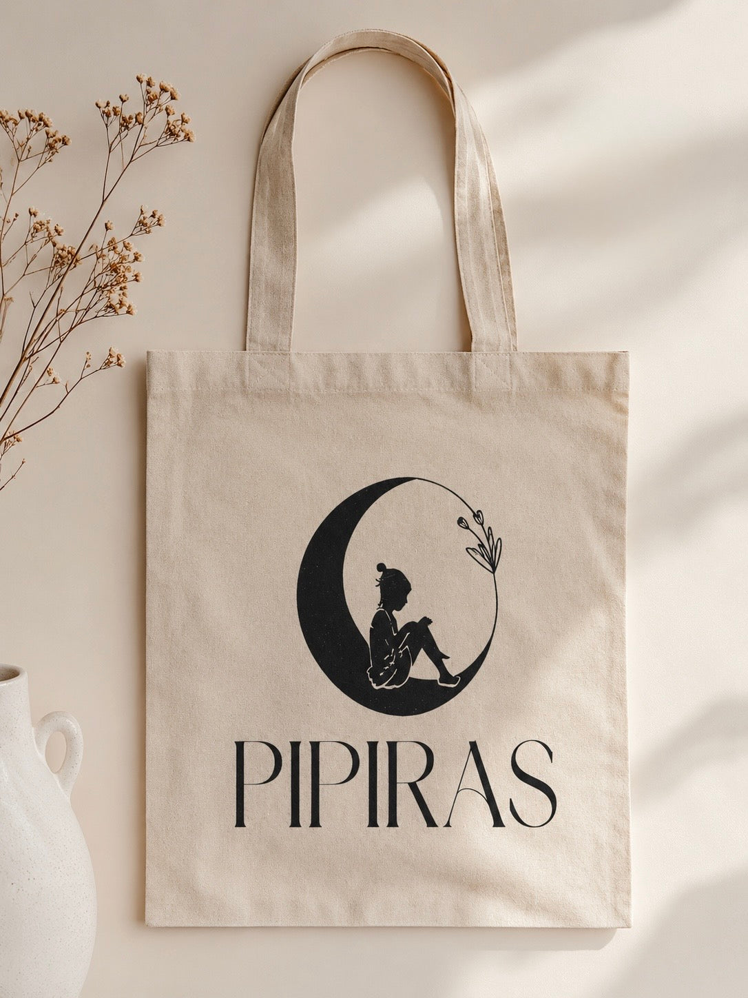 PIPIRAS medvilninis pirkinių maišelis