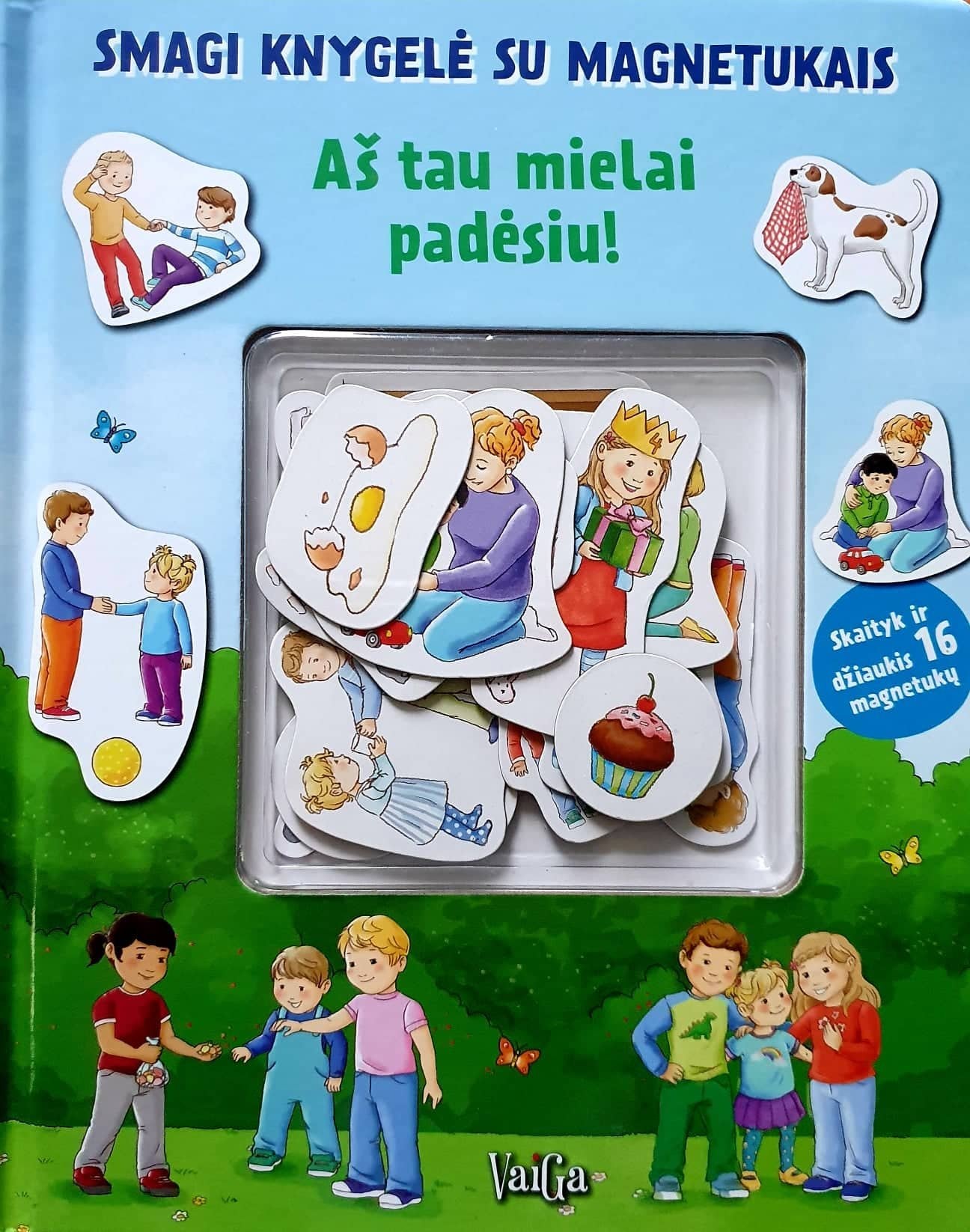 Aš tau mielai padėsiu! Smagi knygelė su magnetukais