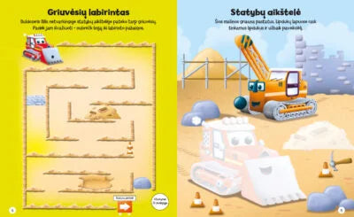 Didžioji statybų aikštelė. Lipdukų ir veiklos knyga