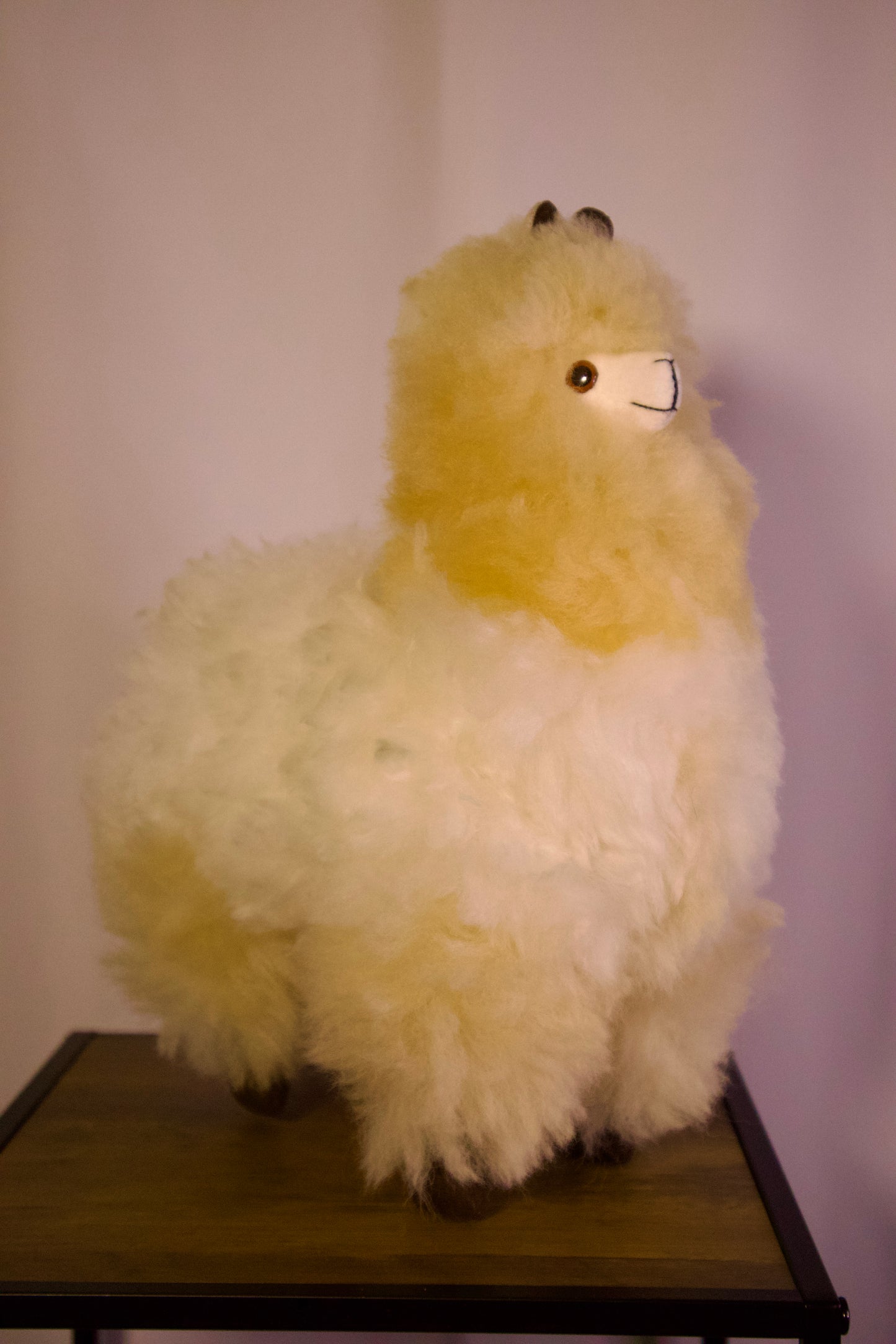 Rankų darbo Alpaka iš 100 % alpakų vilnos – itin minkštas, hipoalerginis, 32 cm