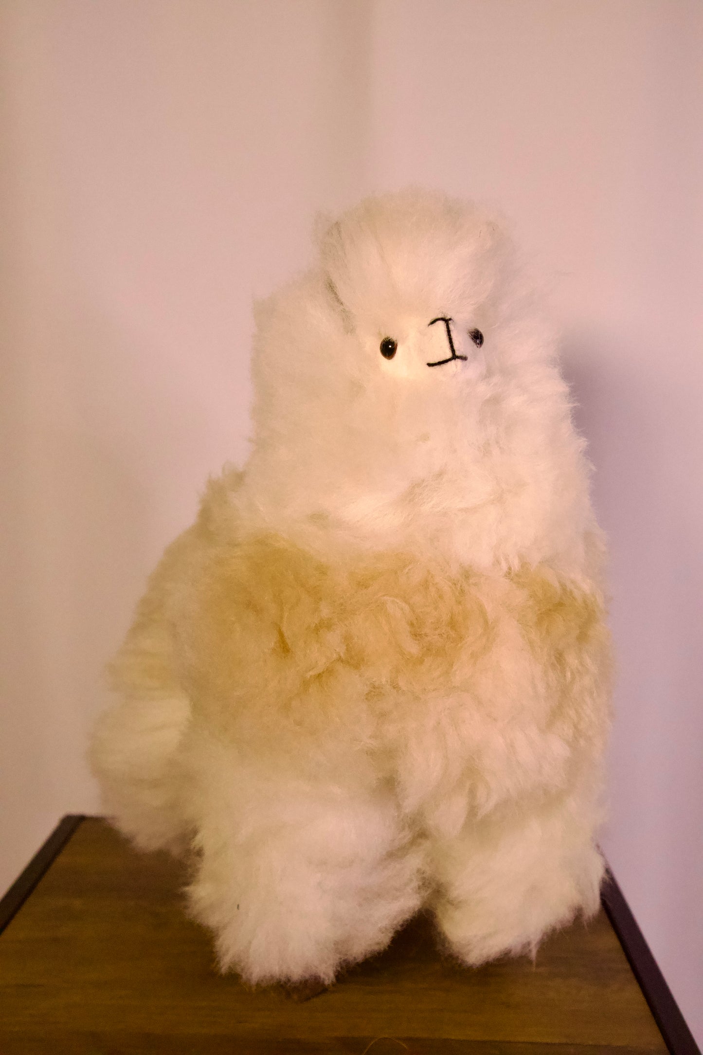 Rankų darbo Alpaka iš 100 % alpakų vilnos – itin minkštas, hipoalerginis, 32 cm