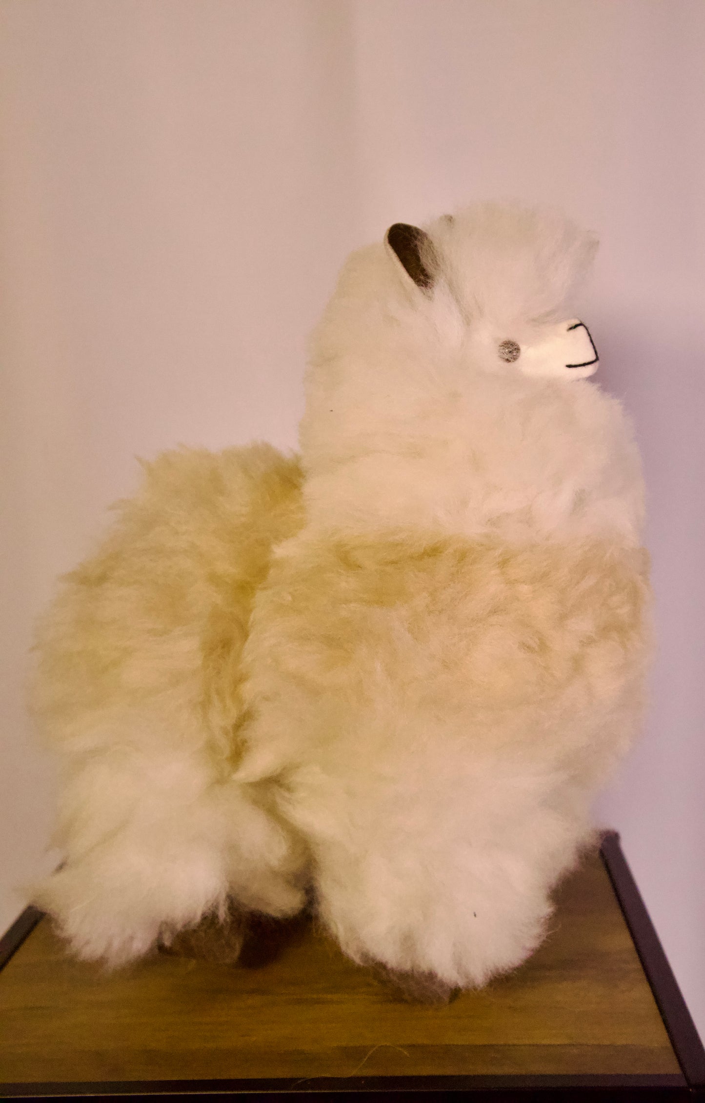 Rankų darbo Alpaka iš 100 % alpakų vilnos – itin minkštas, hipoalerginis, 32 cm