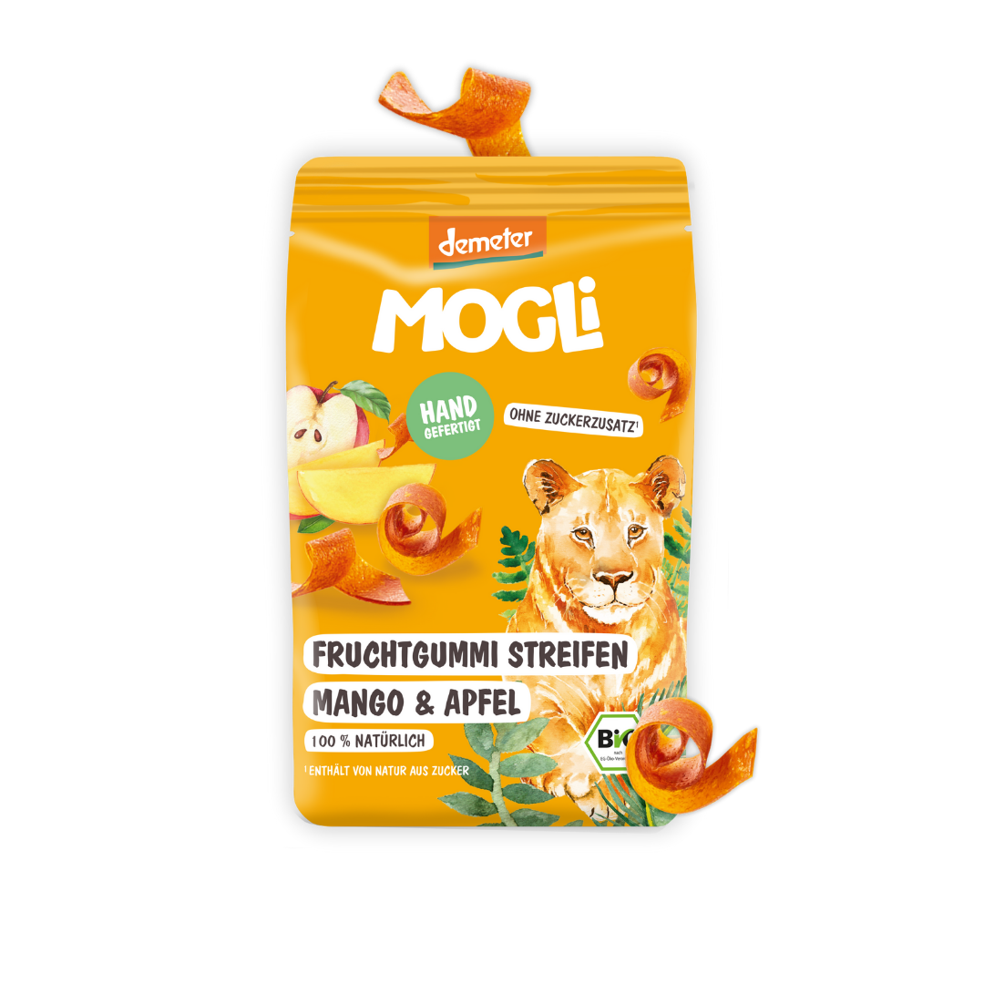 MOGLi ekologiškos mangų juostelės su obuoliais
