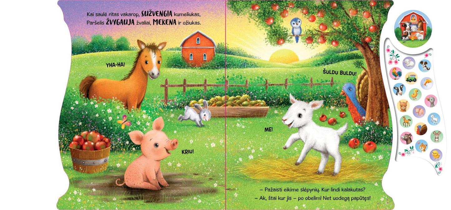 Mažieji ūkio gyventojai. Su 18 garsų