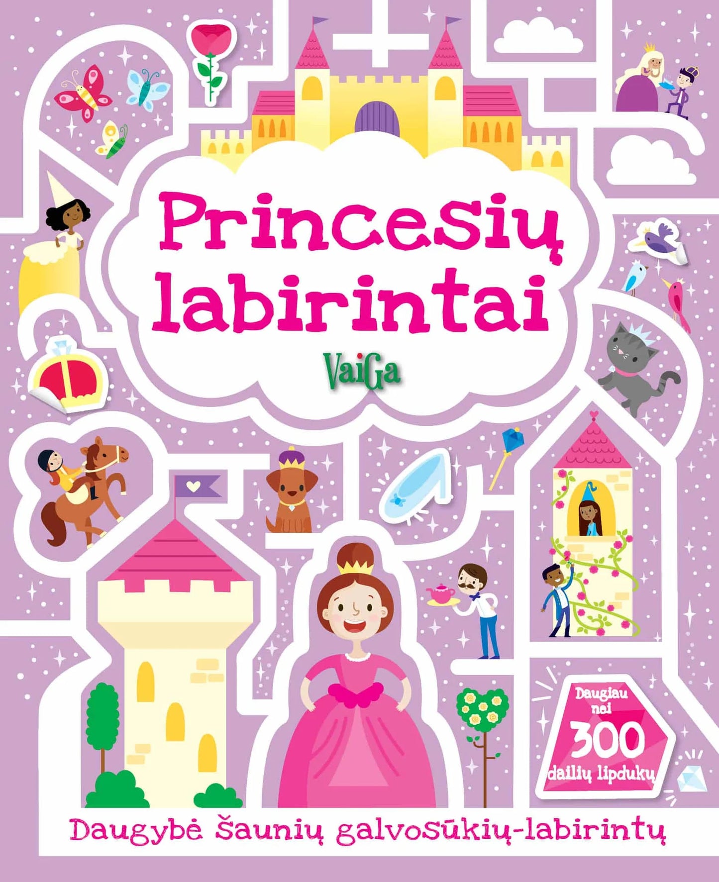 Princesių labirintai - Lipdukų knygutė