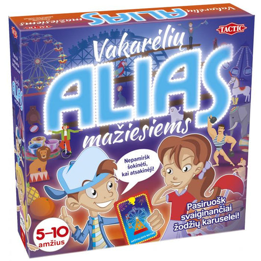 Žaidimas mažiesiems „Vakarėlių Alias“