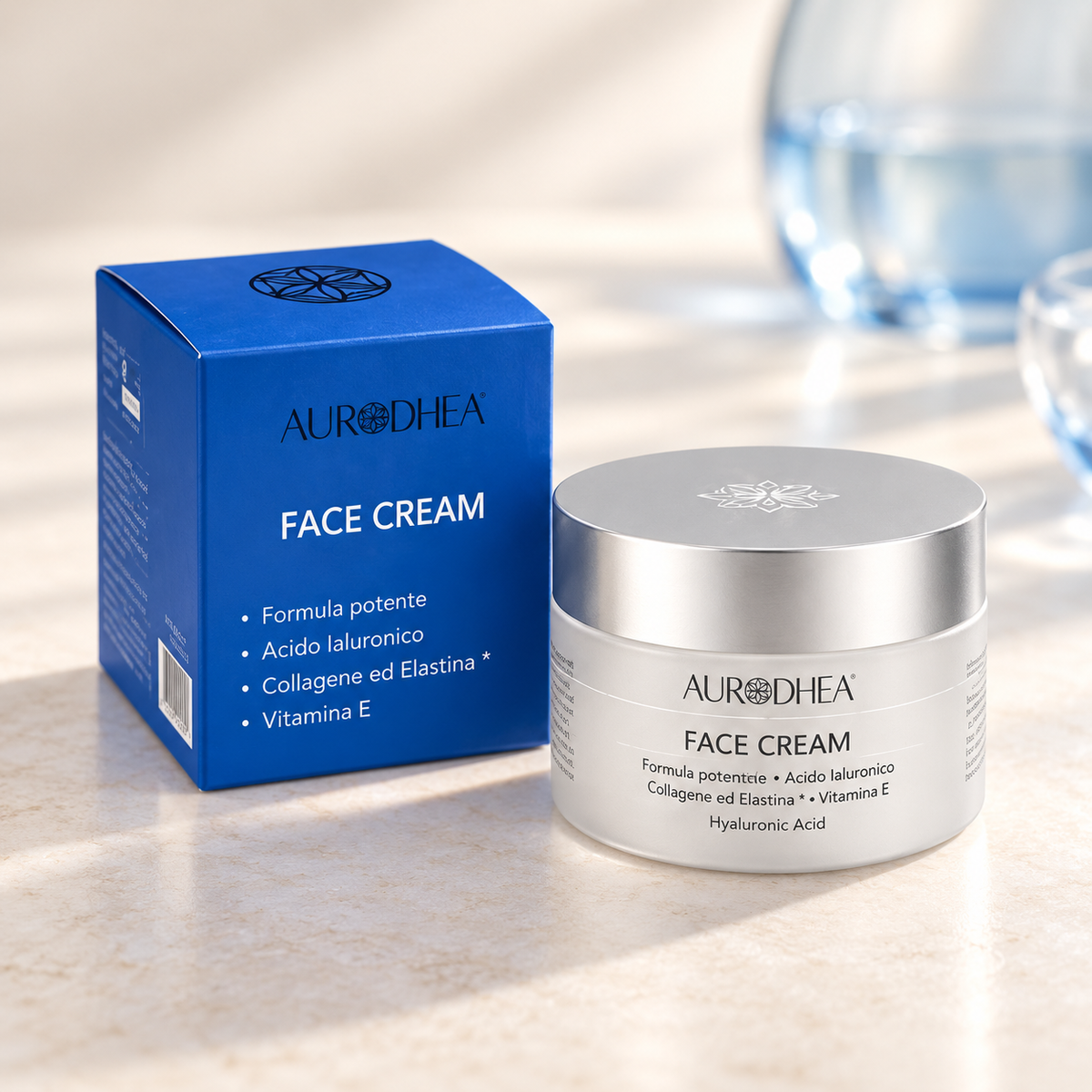„Aurodhea“ veido kremas su kolagenu ir hialurono rūgštimi, 50 ml
