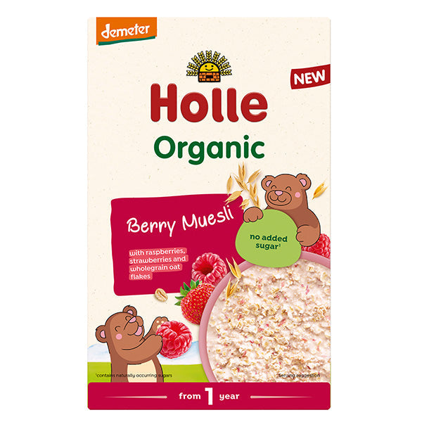 Holle ekologiški uogų miusliai vaikams „Berry Muesli“, 200 g