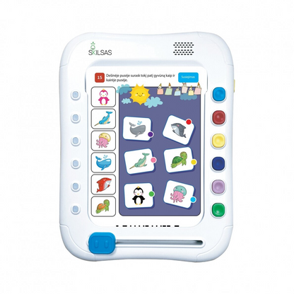 Interaktyvus logikos lavinimo žaidimas SKILSAS su užduočių kortelėmis