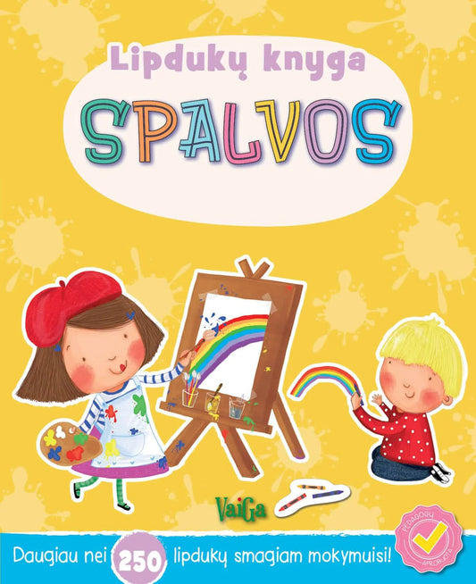 Spalvos. Lipdukų ir figurėlių knyga