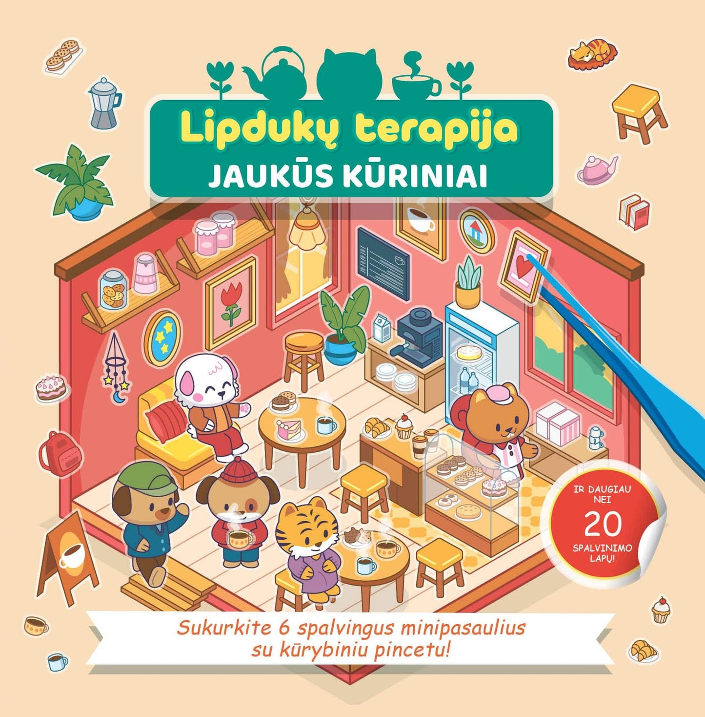 Lipdukų terapija. Jaukūs kūriniai