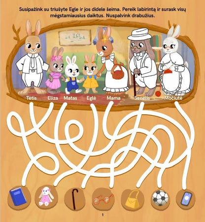 Spalvų žaidimai. Su Eglute ir linksmaisiais gyvūnais