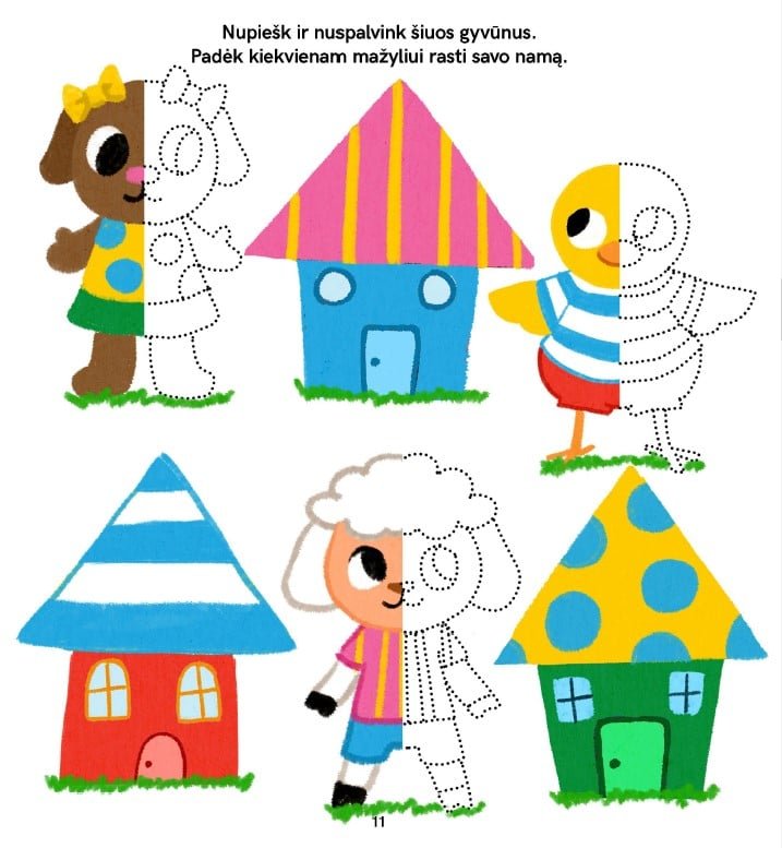 Spalvų žaidimai. Su Eglute ir linksmaisiais gyvūnais