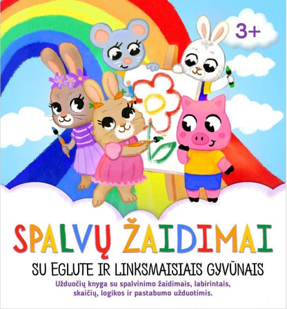 Spalvų žaidimai. Su Eglute ir linksmaisiais gyvūnais