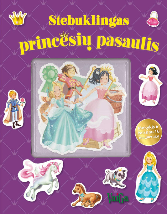 Stebuklingas princesių pasaulis. Knygelė su magnetukais (2023)
