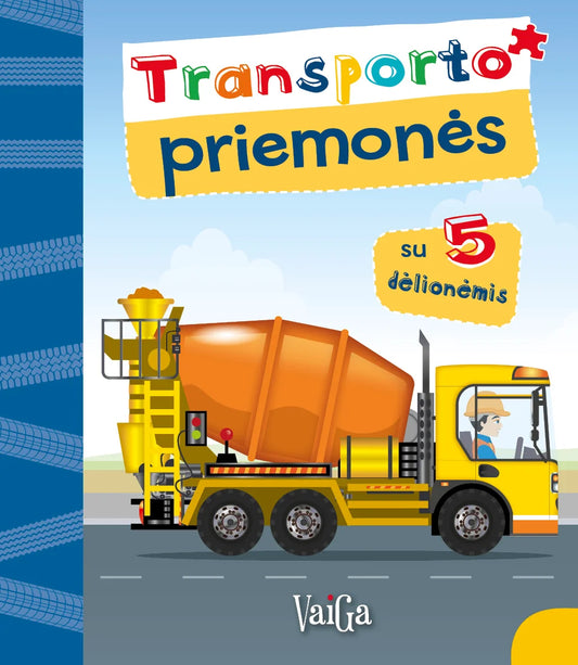 Transporto priemonės. Su 5 dėlionėmis