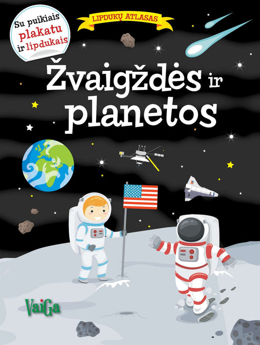Žvaigždės ir planetos. Lipdukų atlasas (su plakatu)