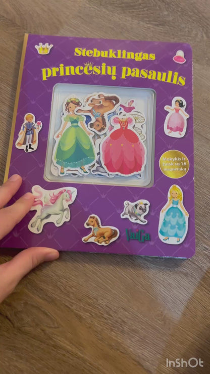 Stebuklingas princesių pasaulis. Knygelė su magnetukais (2023)