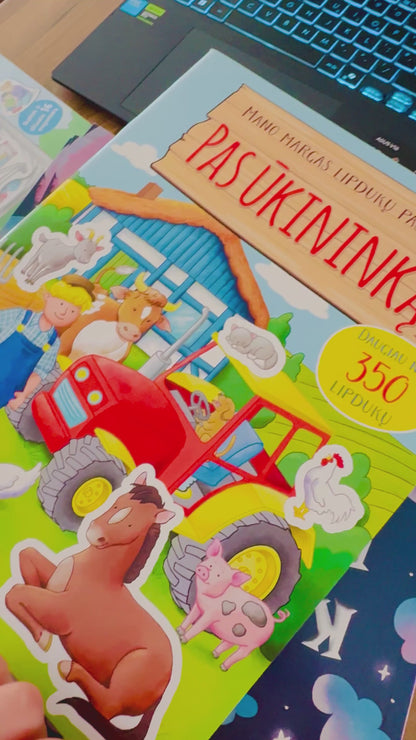 Mano margas lipdukų pasaulis. Pas ūkininką