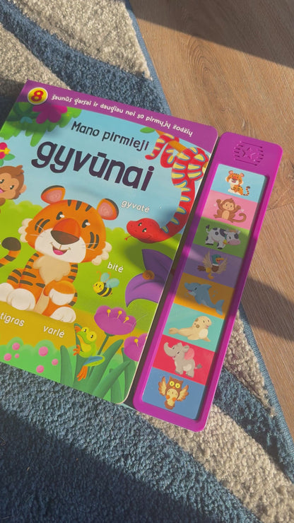 Mano pirmieji gyvūnai (su 8 garsais)